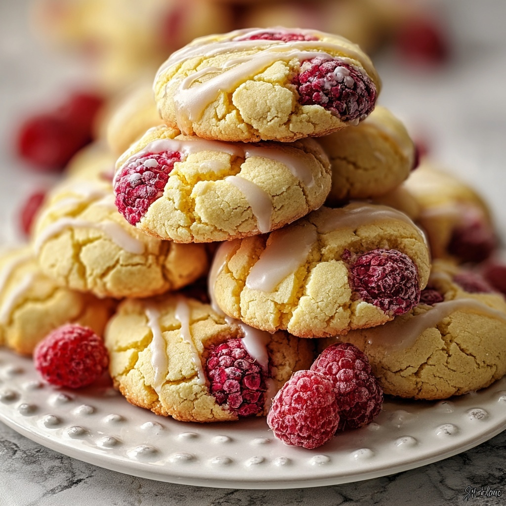 Raspberry Cheesecake Cookies Recipe - Recipe Image
