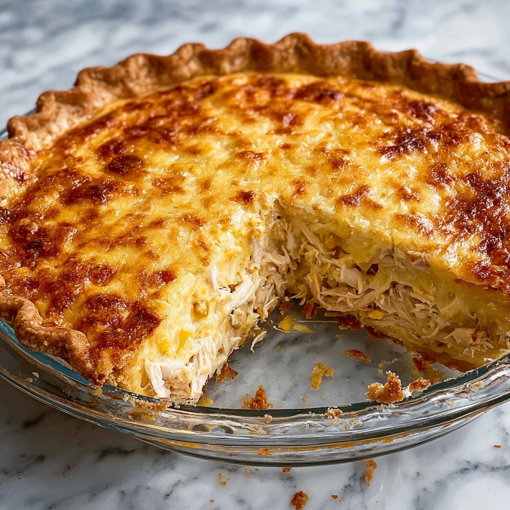 Baked Chicken Salad Pie Recipe - Recipe Image