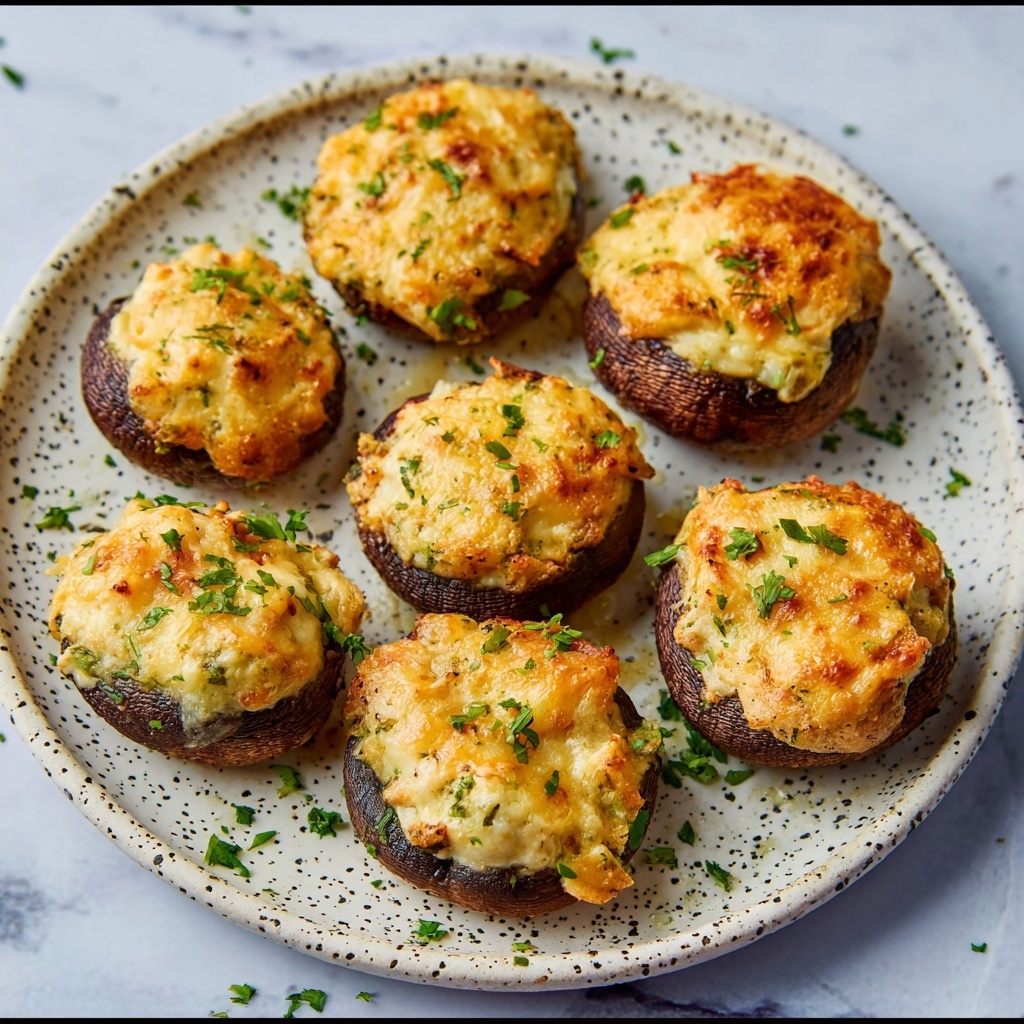 Air Fryer Stuffed Mushrooms Recipe - Recipe Image