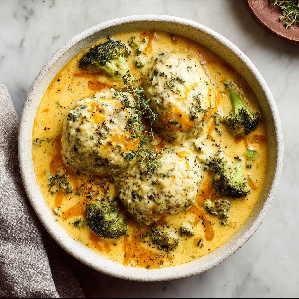 One Pot Broccoli Cheddar and Dumplings Recipe - Recipe Image
