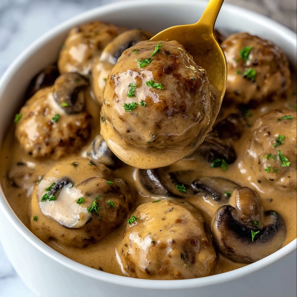 Crockpot Meatball Stroganoff Recipe - Recipe Image
