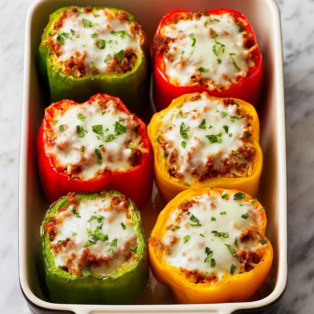 Stuffed Bell Peppers with Cheese Recipe - Recipe Image