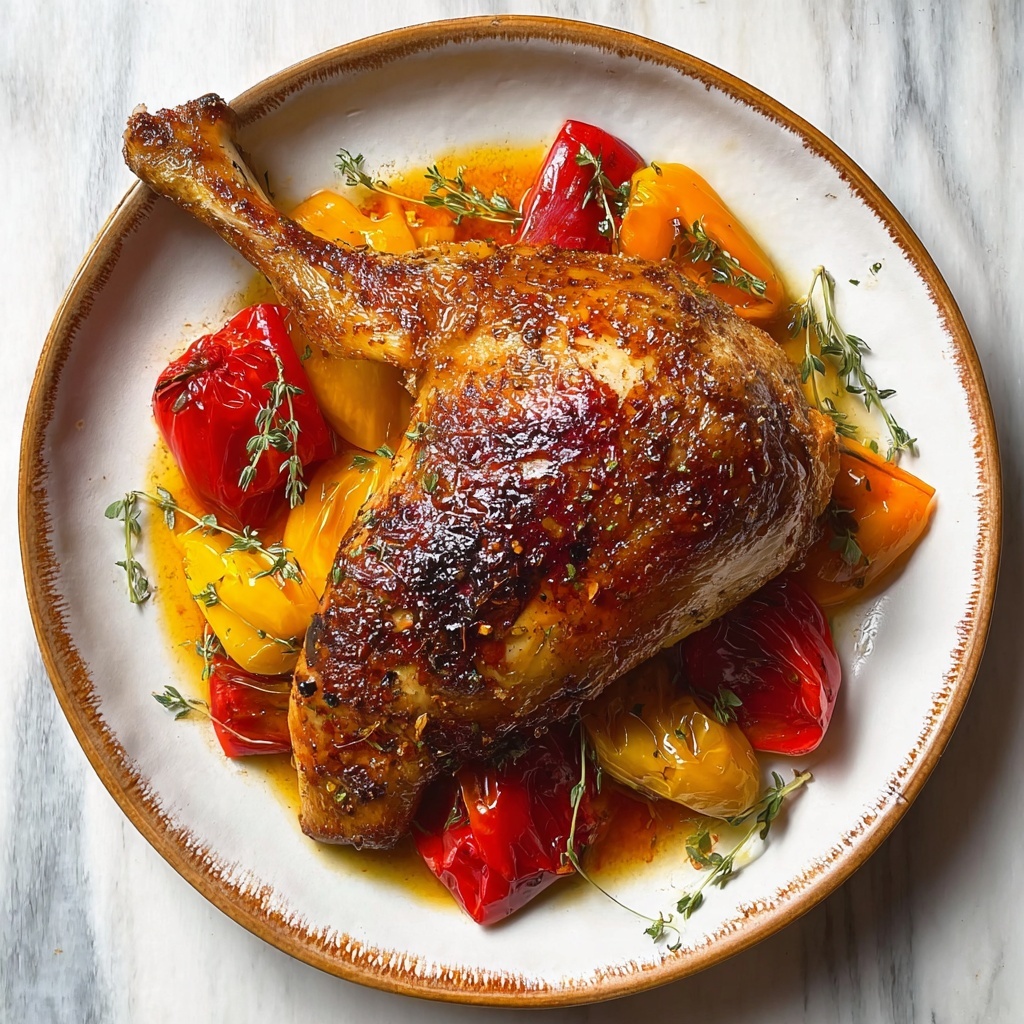 Roasted Chicken with Fennel and Peppers Recipe - Recipe Image