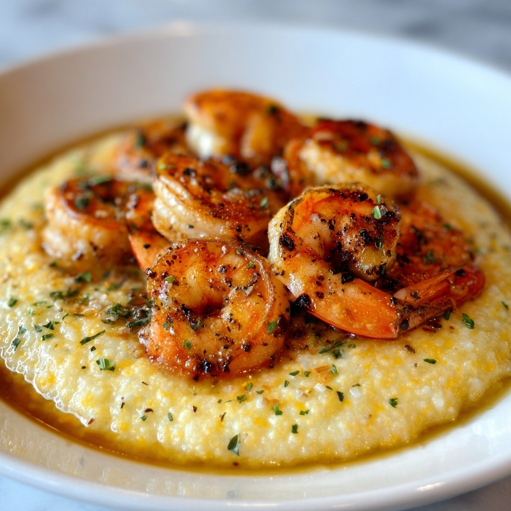 Grilled Shrimp and Cheddar Grit Fritters with Smoky Cream Recipe - Recipe Image