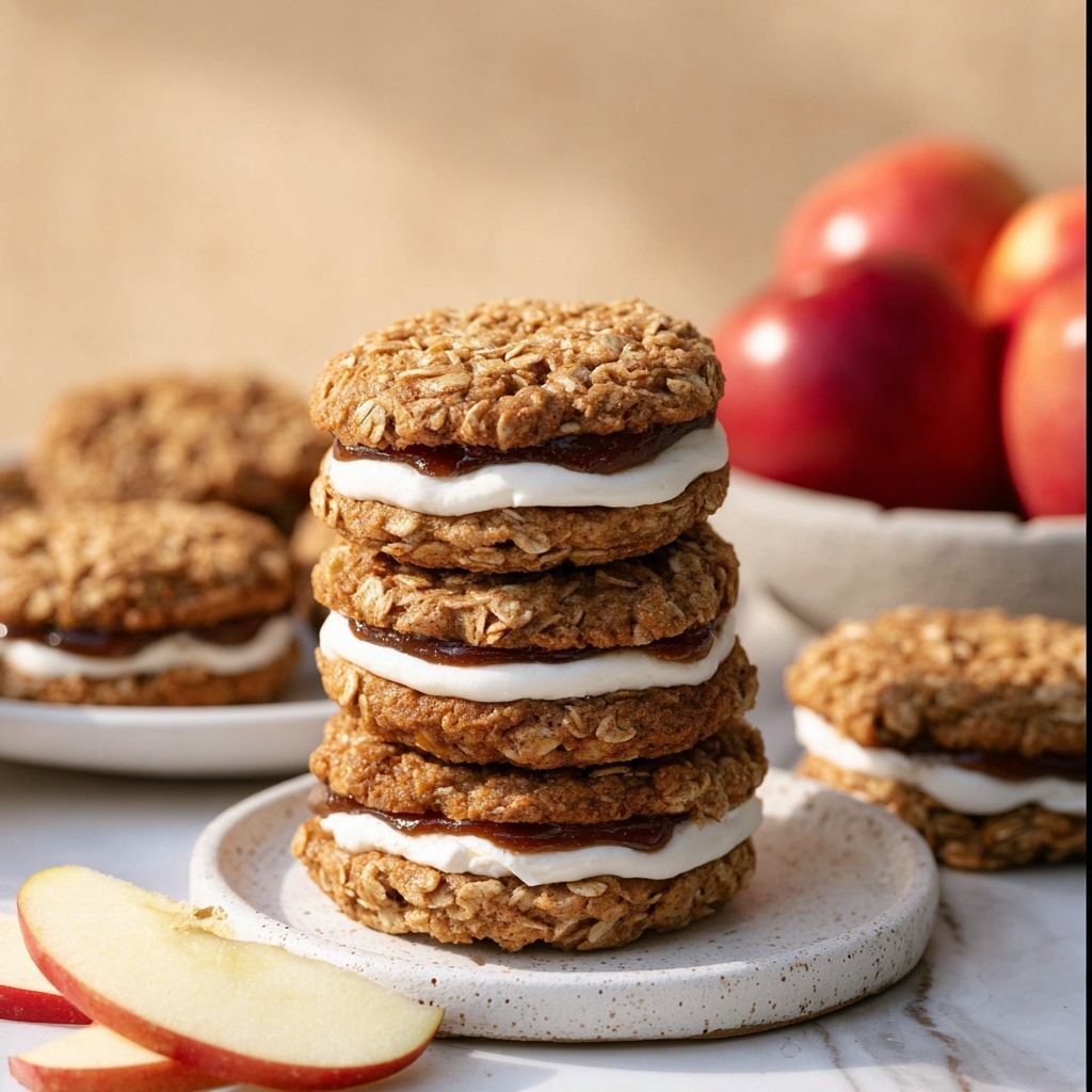 Cinnamon Apple Oatmeal Cream Pies Recipe - Recipe Image