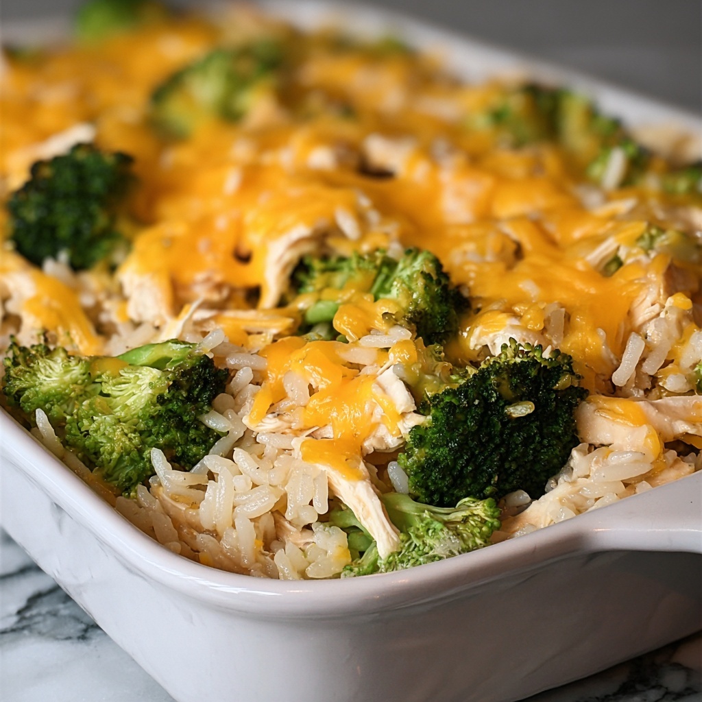 Broccoli, Rice, Cheese, and Chicken Casserole Recipe - Recipe Image