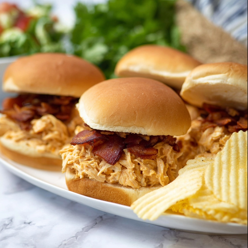 Slow Cooker Parmesan Garlic Chicken Sandwiches Recipe - Recipe Image