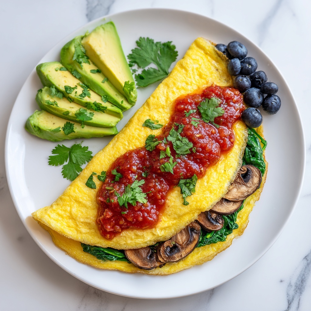 Vegan Mushroom Omelette Recipe - Recipe Image
