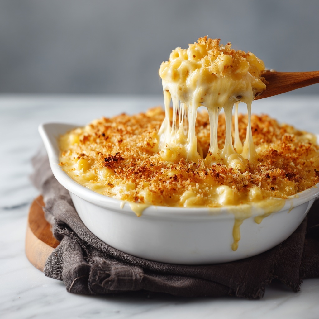 Three Cheese Baked Macaroni Recipe - Recipe Image