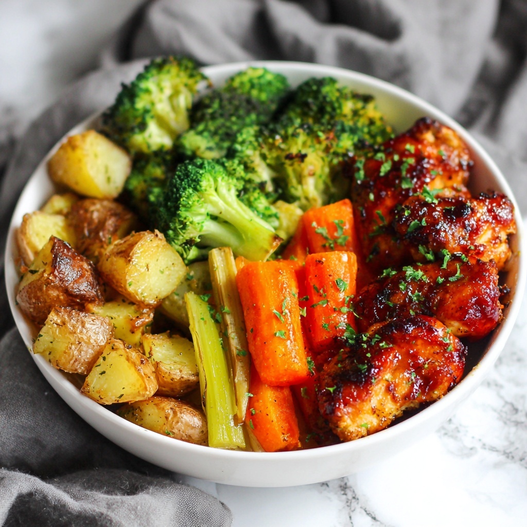 Skinny Chicken and Roasted Potato Bowl Recipe - Recipe Image
