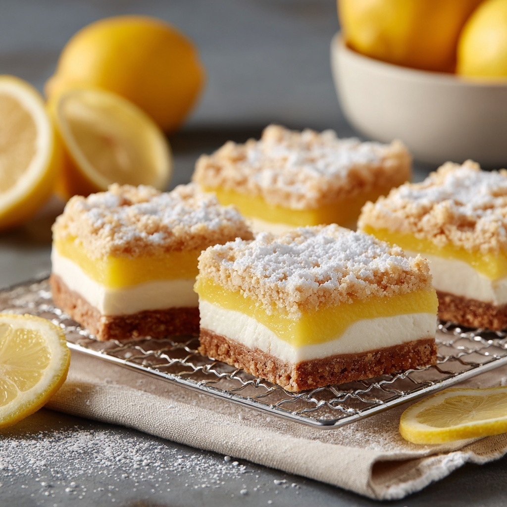 Easy Lemon Squares Recipe - Recipe Image