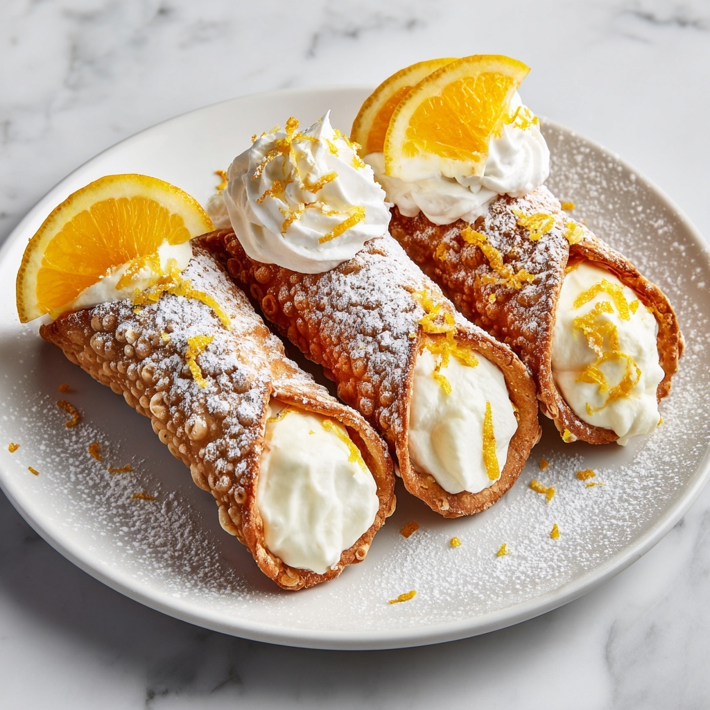 Zesty Lemon Meringue Pie Cannolis Recipe - Recipe Image
