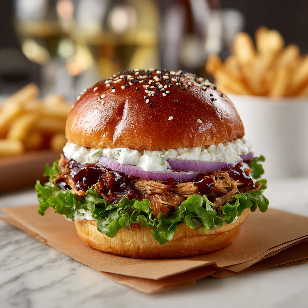 BBQ Ranch Chicken Sandwich Recipe - Recipe Image