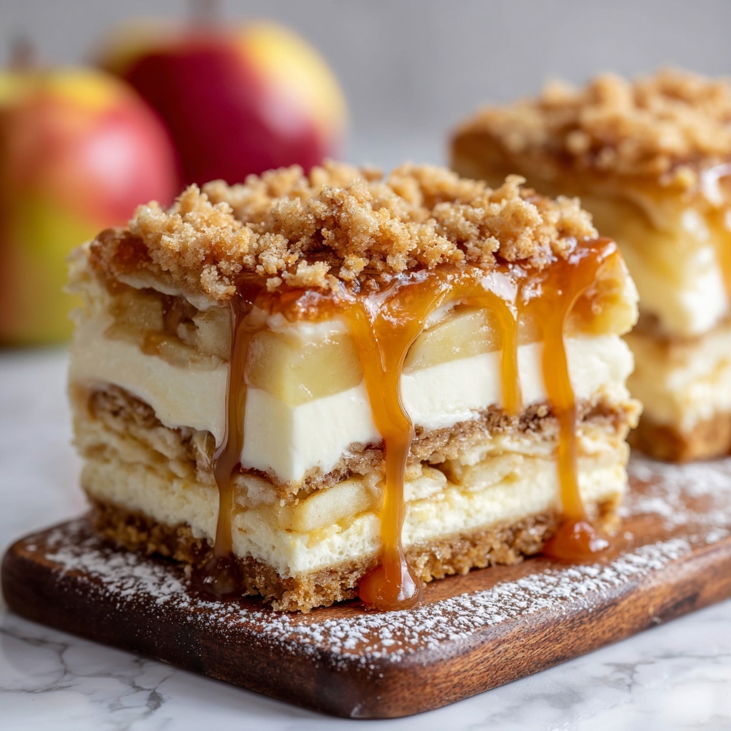 Salted Caramel Apple Pie Cheesecake Recipe - Recipe Image