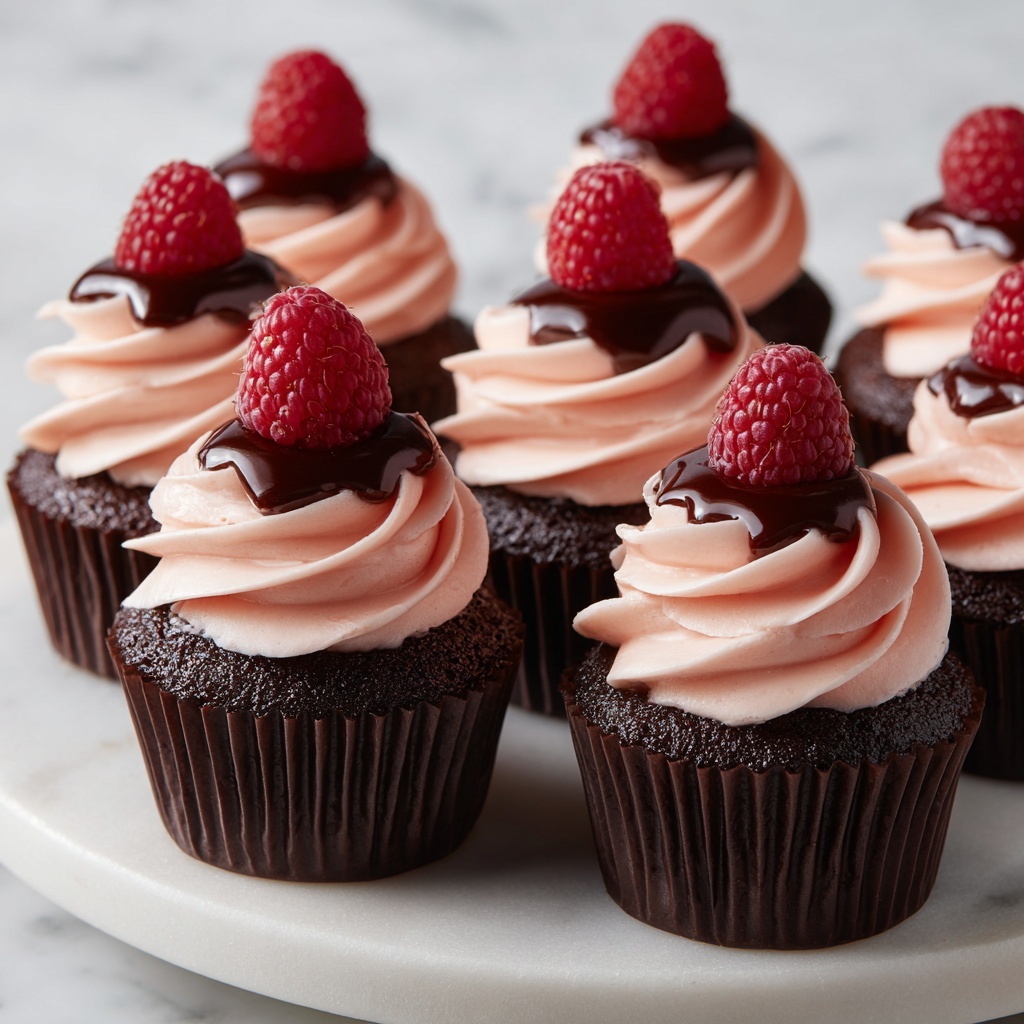 Chocolate Raspberry Cupcakes Recipe - Recipe Image