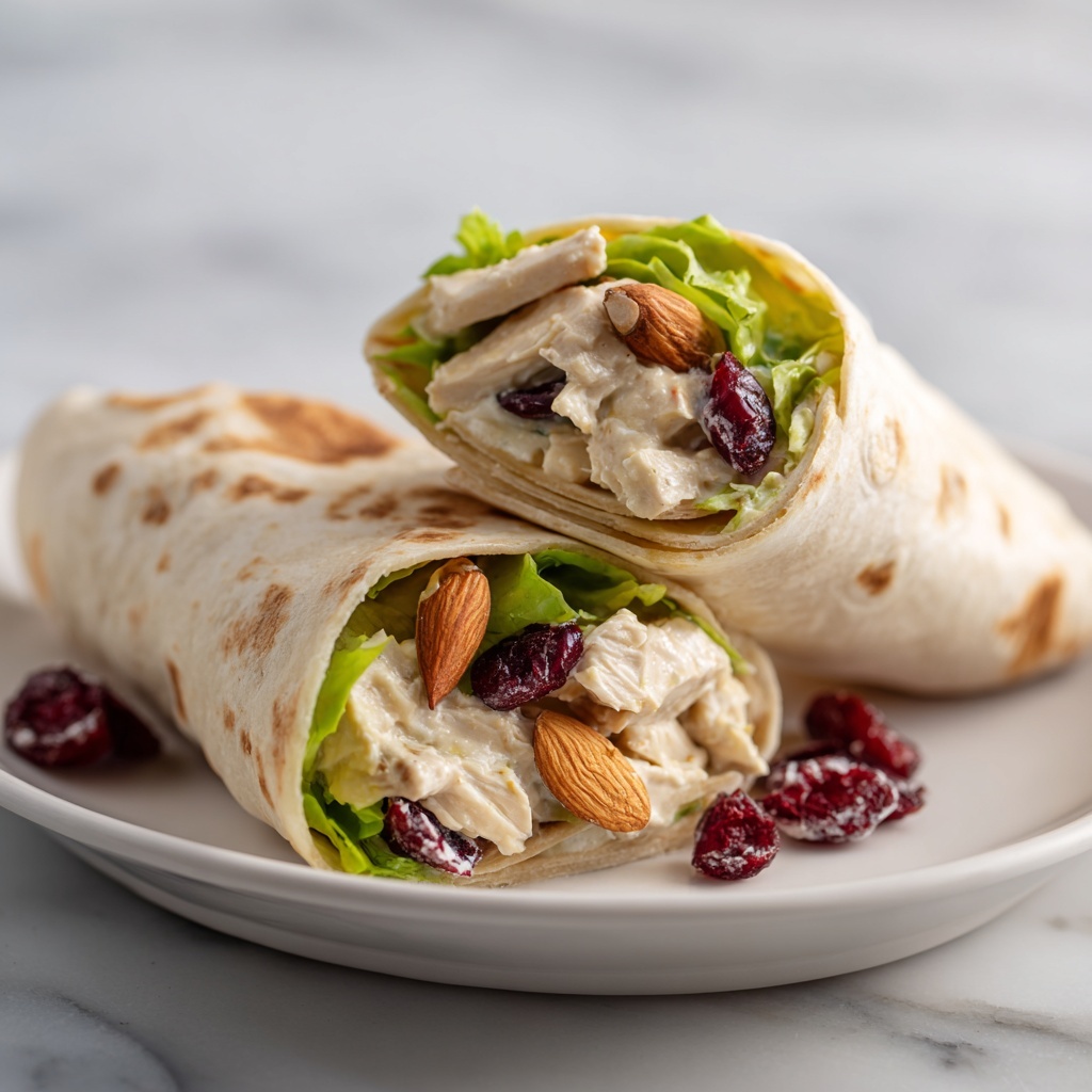 Cranberry Pecan Chicken Salad Wraps Recipe - Recipe Image