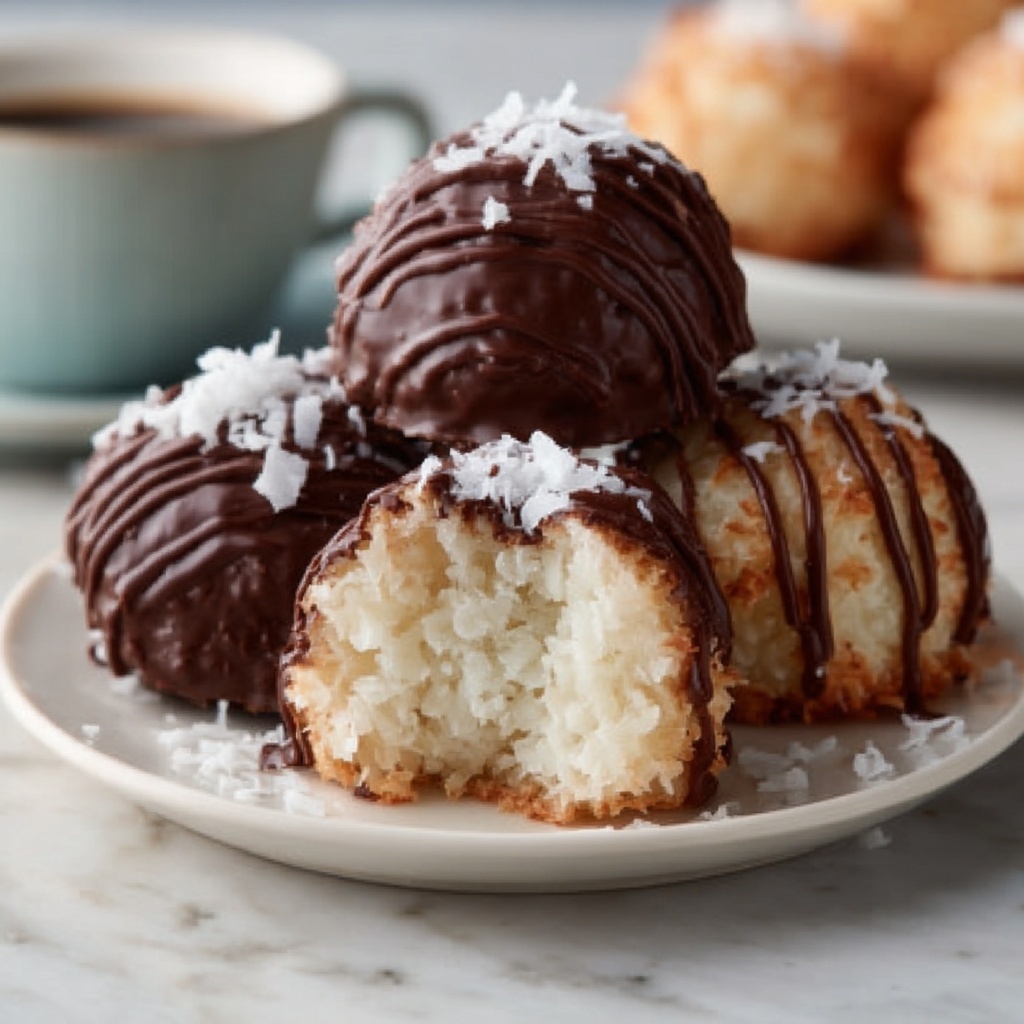 No-Bake Coconut Cream Balls Recipe - Recipe Image