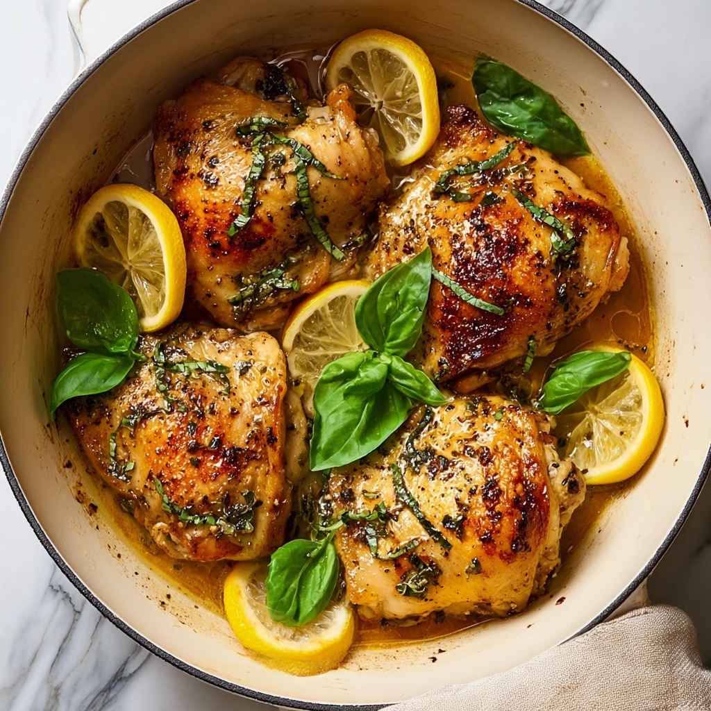One-Pan Lemon Basil Chicken Recipe - Recipe Image