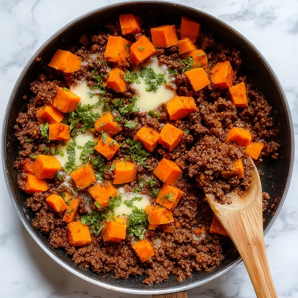 Southwest Ground Beef and Sweet Potato Skillet Recipe - Recipe Image