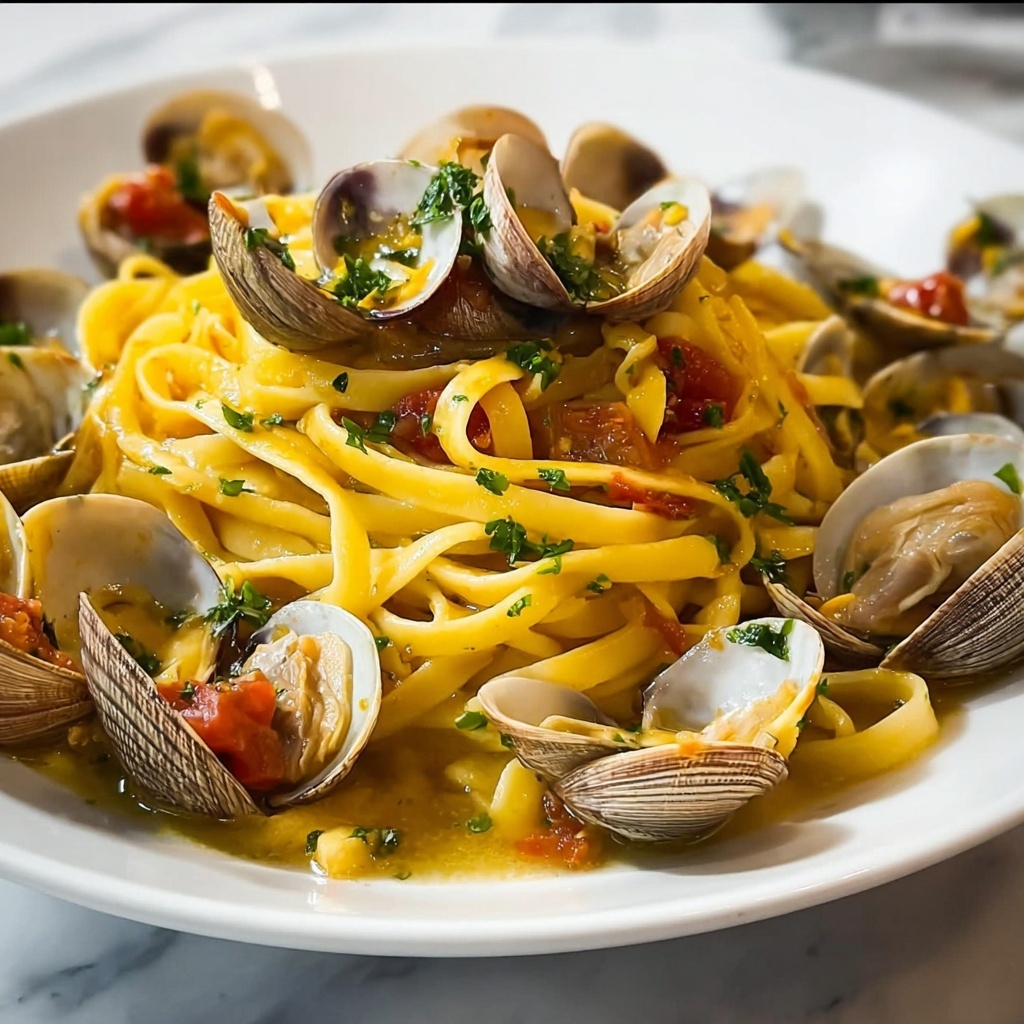 Linguine and Clams with Tomatoes Recipe - Recipe Image