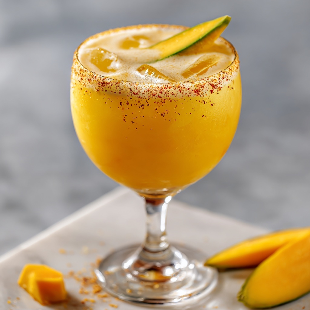 Hot Honey Mango Tajín Margarita Recipe - Recipe Image