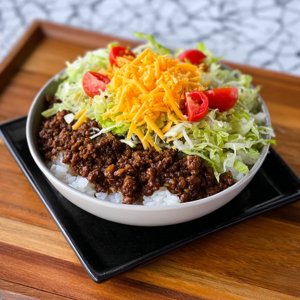 Cheesy Taco Rice Skillet Recipe - Recipe Image