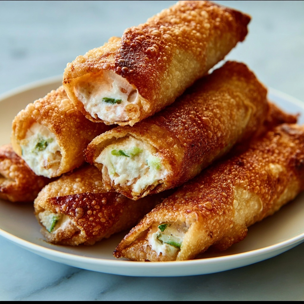 Shrimp Crab Rangoon Egg Rolls Recipe - Recipe Image