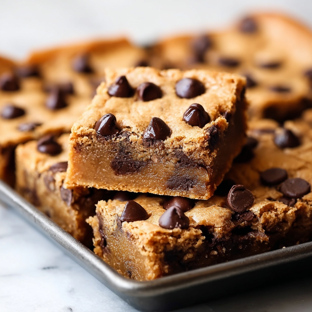Peanut Butter Chocolate Chip Cookie Bars Recipe - Recipe Image