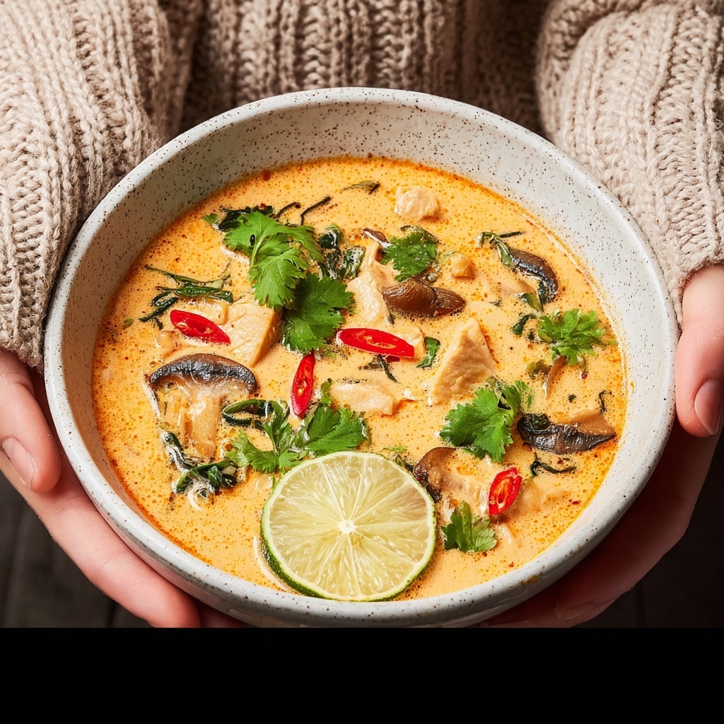Easy Thai Curry Chicken Soup Recipe - Recipe Image