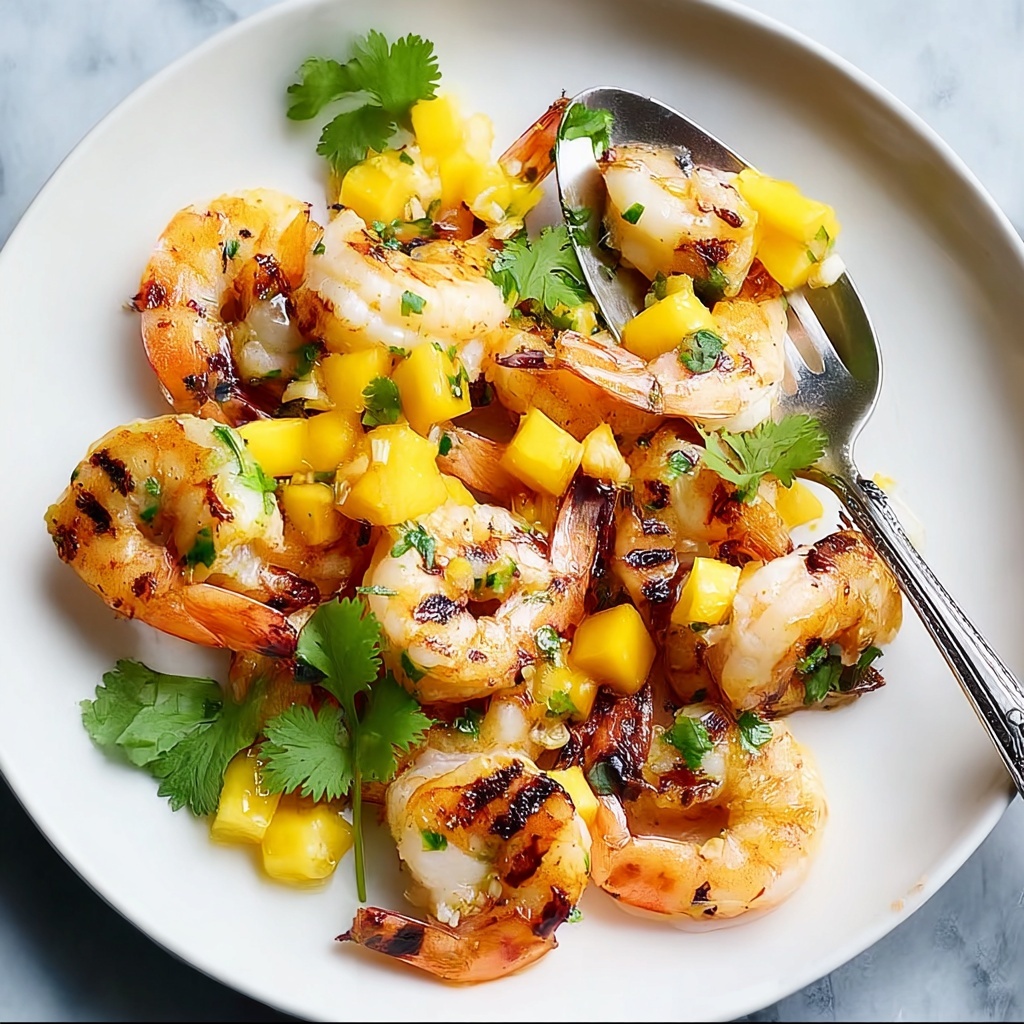 Chilli Lime Prawns with Tangy Mango Salsa Recipe - Recipe Image