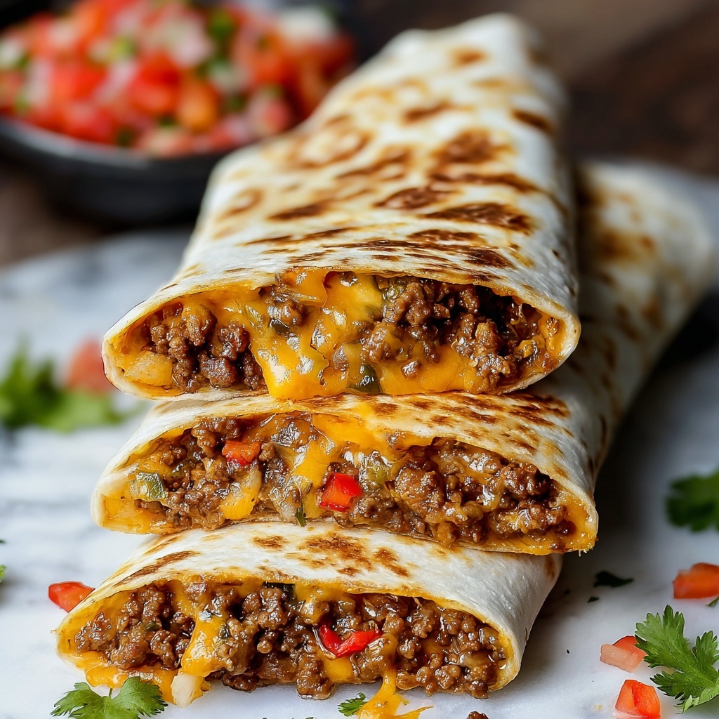 Nacho Cheese Beef Wrap Recipe - Recipe Image