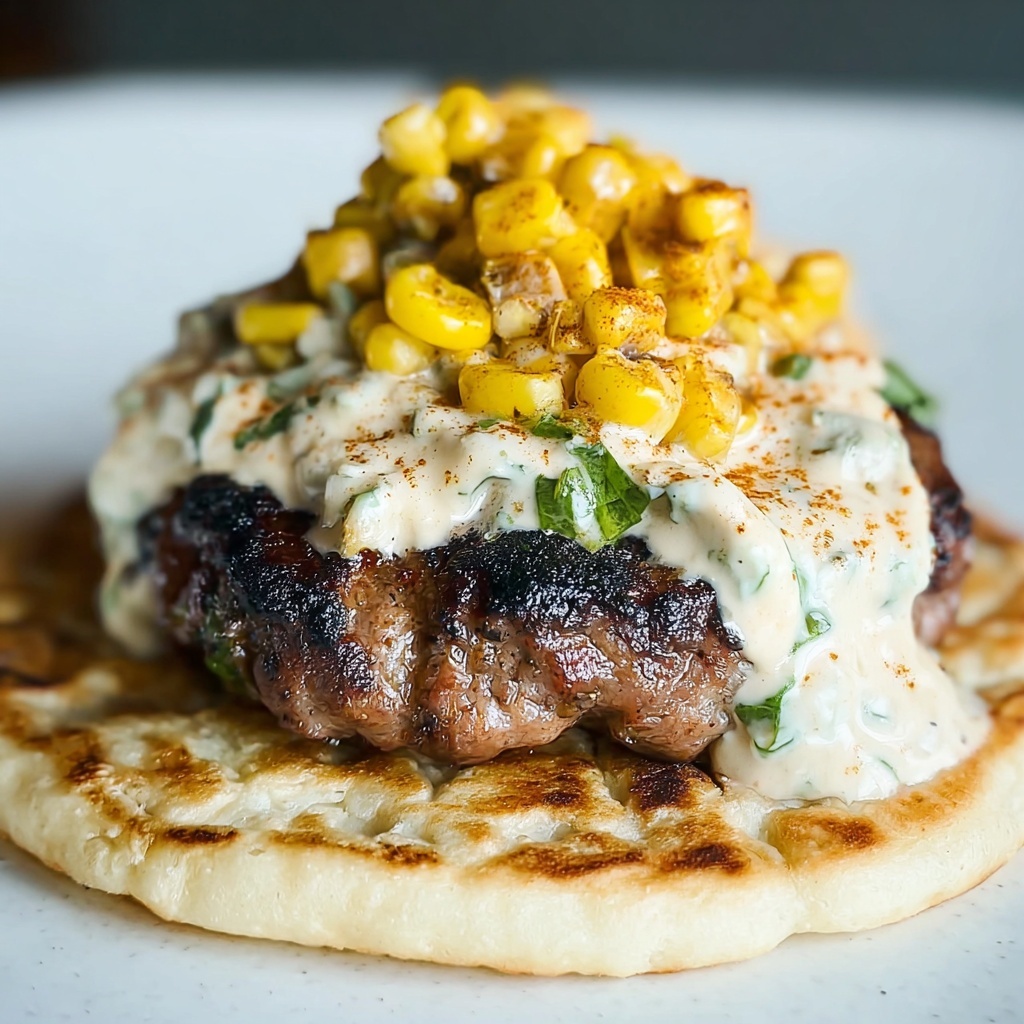 Street Corn Smash Burger Tacos Recipe - Recipe Image