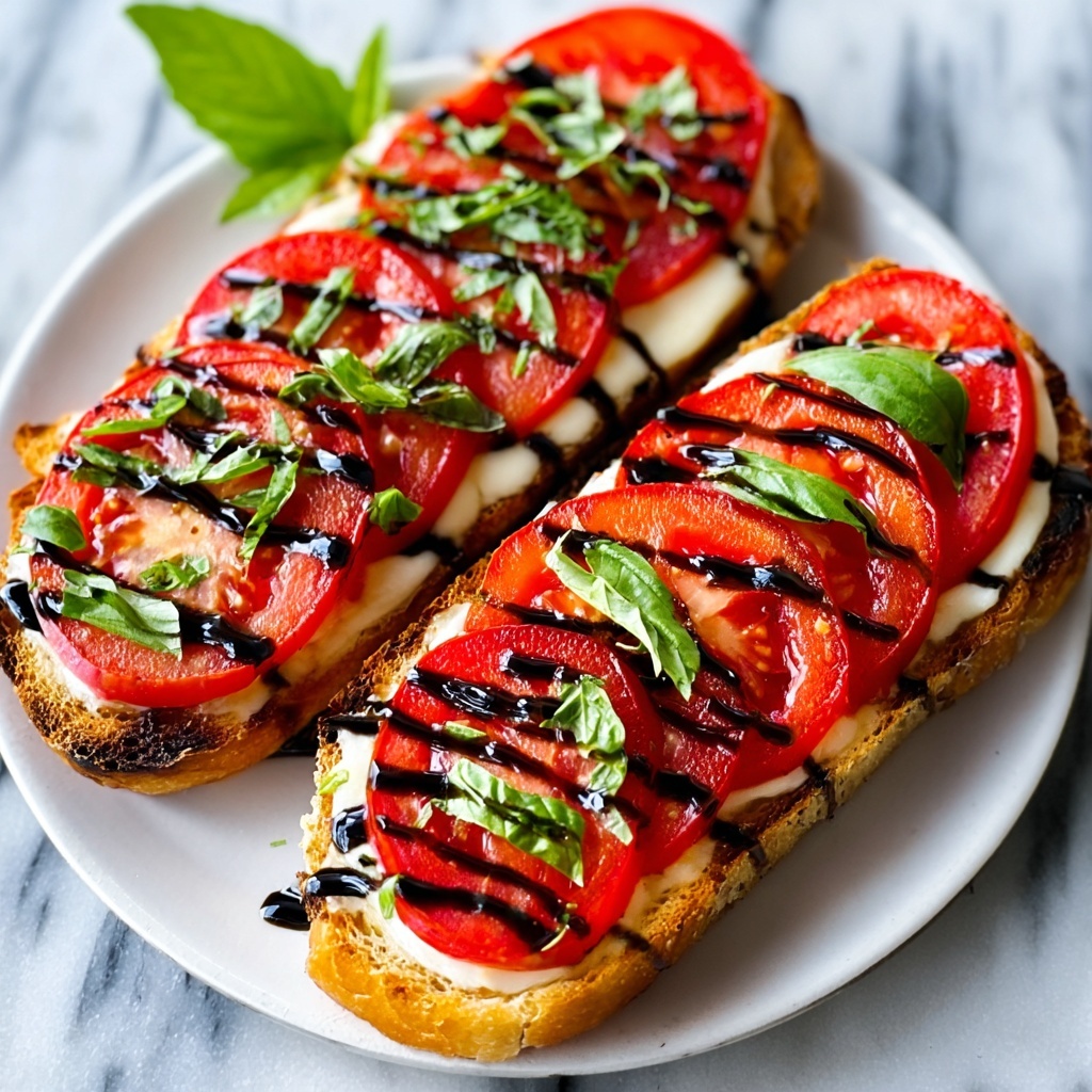Caprese Garlic Bread Recipe - Recipe Image