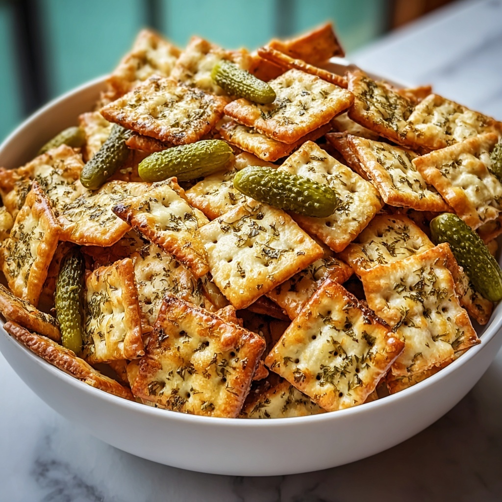 Dill Pickle Chex Mix Recipe - Recipe Image