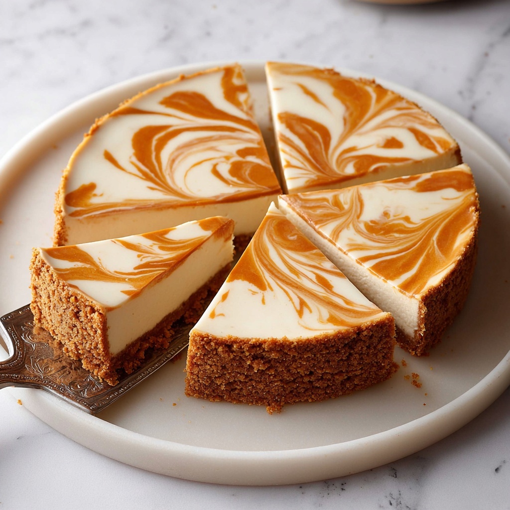 Pumpkin Swirl Cheesecake Recipe - Recipe Image