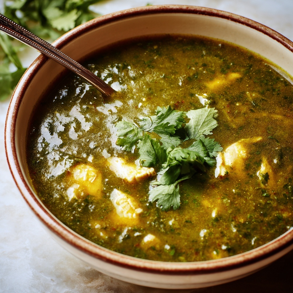 Green Chicken Enchilada Soup Recipe - Recipe Image