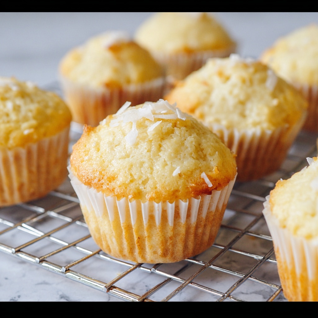 Lemon Coconut Muffins Recipe - Recipe Image
