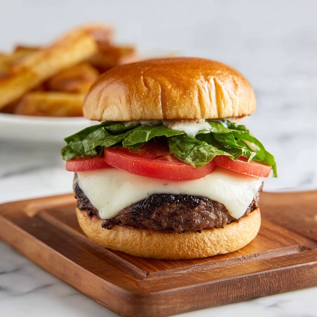 Citrus-Herb Caprese Burgers Recipe - Recipe Image