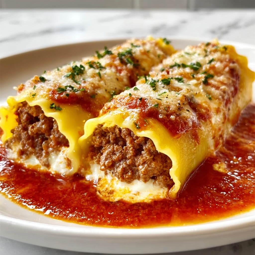 Italian Meatball Lasagna Roll-Ups Recipe - Recipe Image