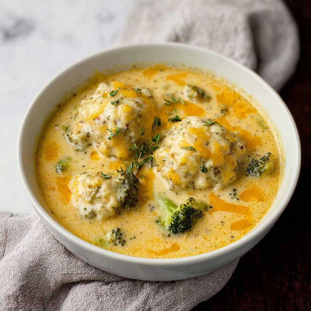 One Pot Broccoli Cheddar and Dumplings Recipe - Recipe Image