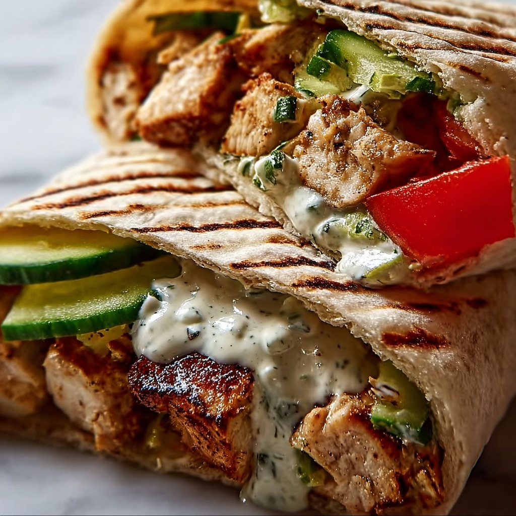 Authentic Greek Chicken Gyros Recipe - Recipe Image