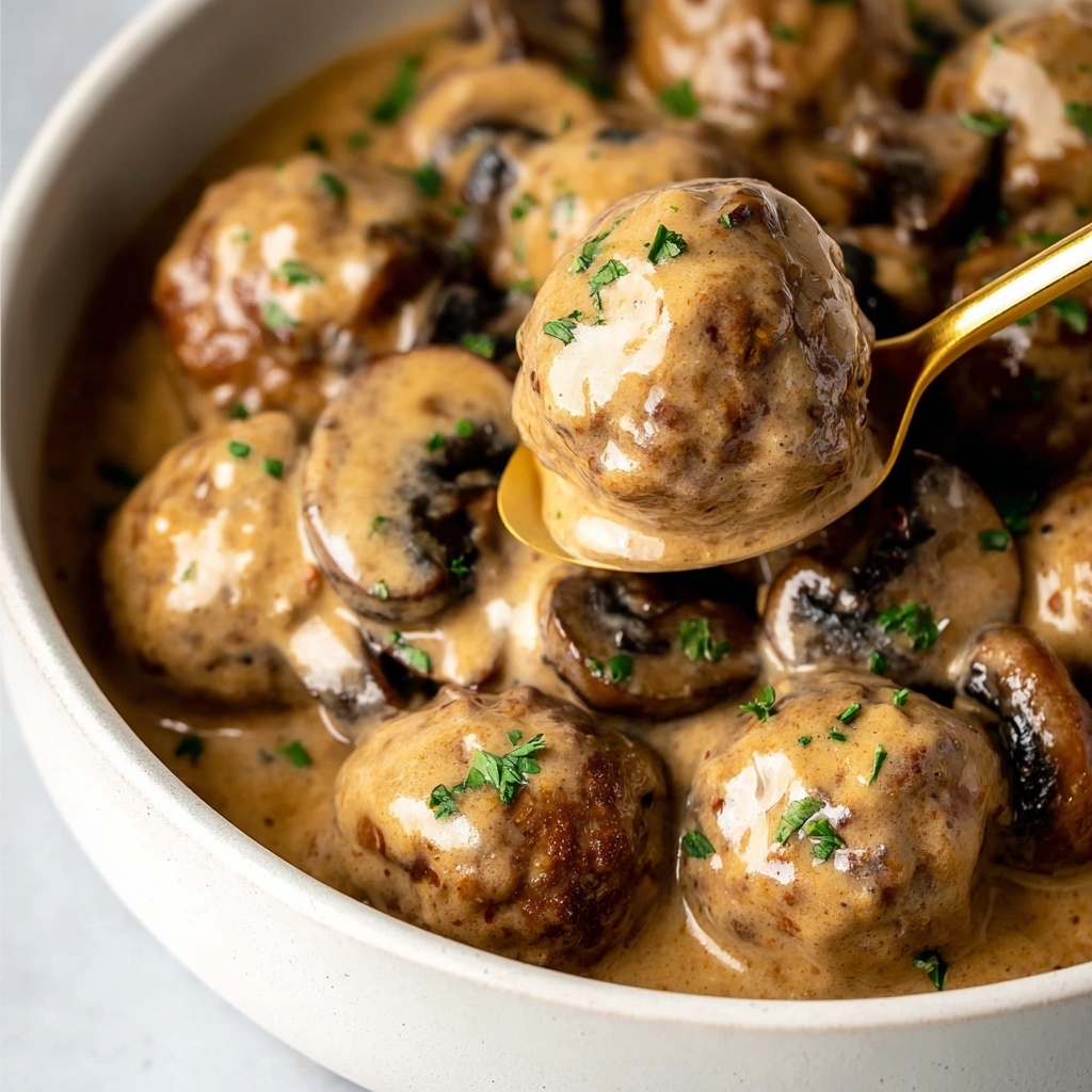 Crockpot Meatball Stroganoff Recipe - Recipe Image