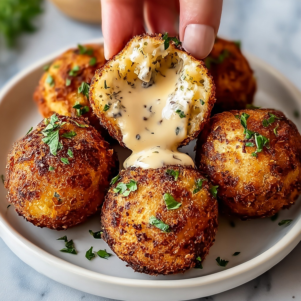 Crispy Reuben Balls with Spicy Thousand Island Dip Recipe - Recipe Image
