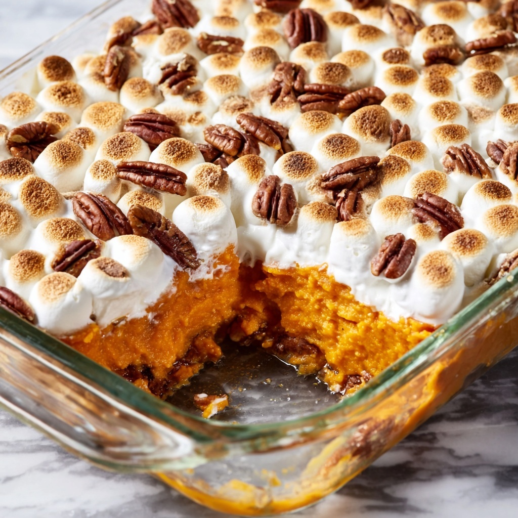 Sweet Potato Casserole with Pecan Topping Recipe - Recipe Image