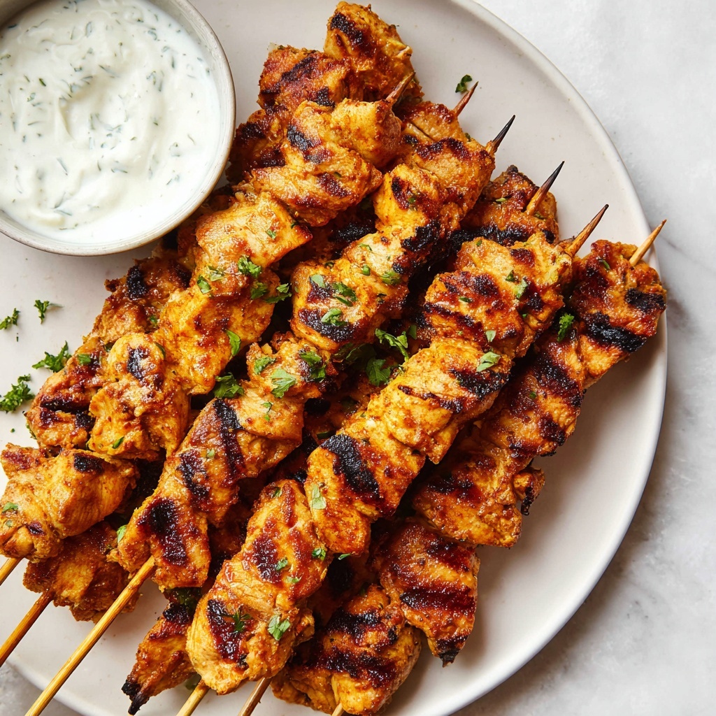 Grilled Chicken Skewers with Marinade Recipe - Recipe Image