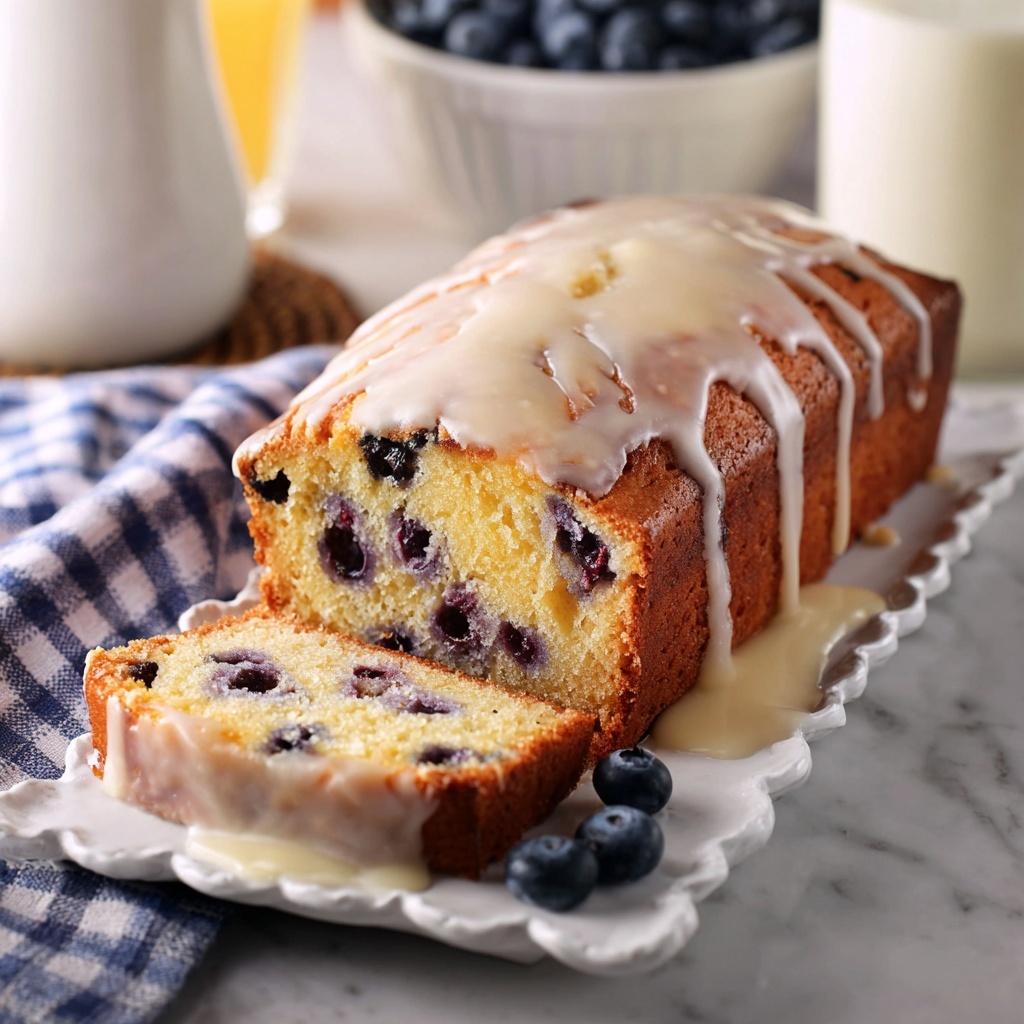 Blueberry Bread with Lemon Glaze Recipe - Recipe Image