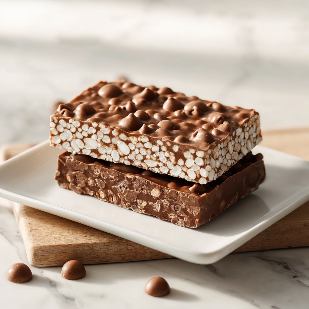 Chocolate Crunch Bars Recipe - Recipe Image