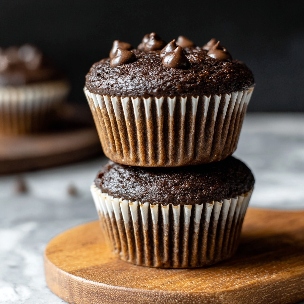Dark Chocolate Banana Bread Muffins Recipe - Recipe Image