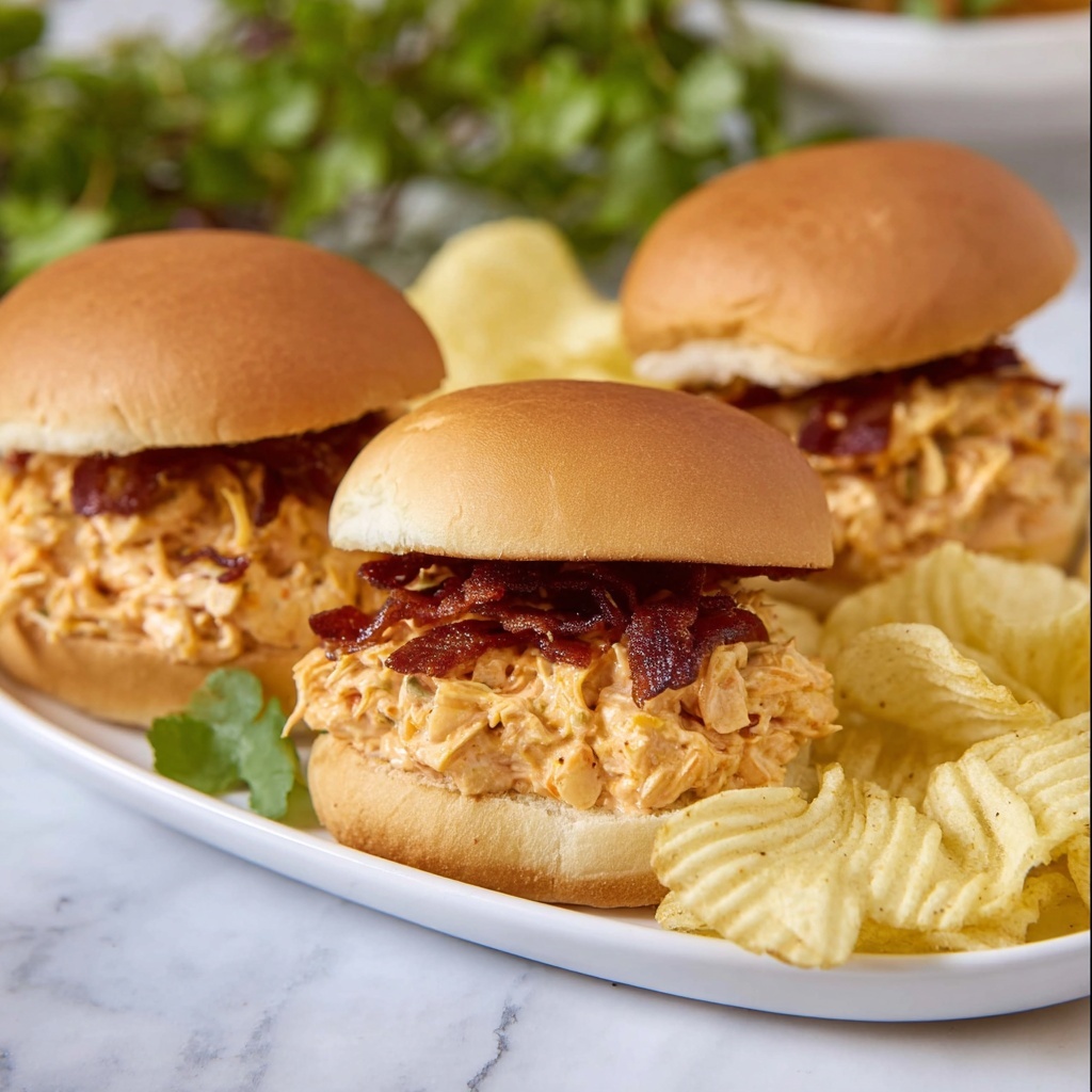 Slow Cooker Parmesan Garlic Chicken Sandwiches Recipe - Recipe Image