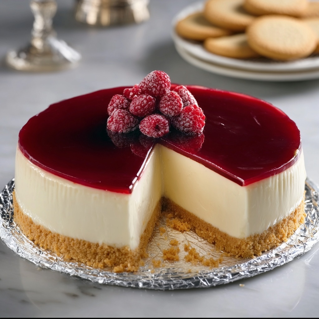 Tall and Creamy New York Cheesecake Recipe - Recipe Image